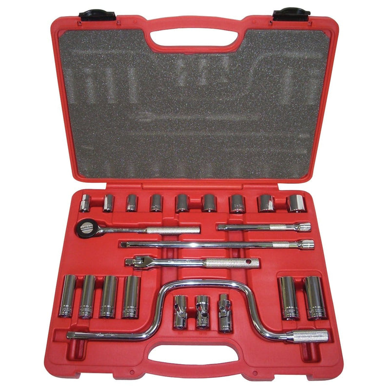 K Tool International KTI-22023 23-Piece 3/8 Dr Chr Soc Set - Pelican Power Tool