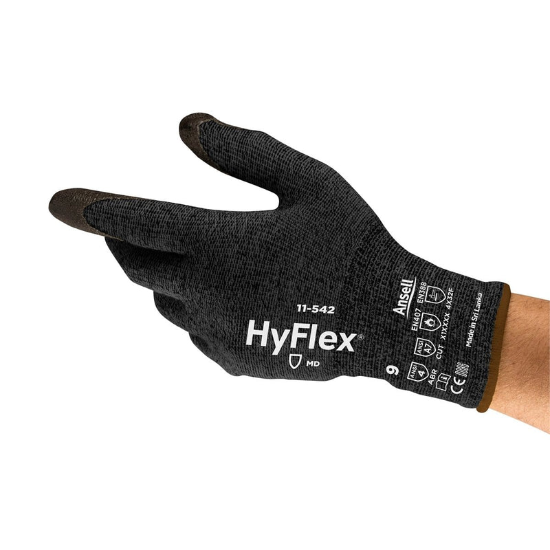 ANSELL 11542110-1 Hyflex 11-542 Lightest Wgt High Cut Gloves, Sz 11 - Pelican Power Tool