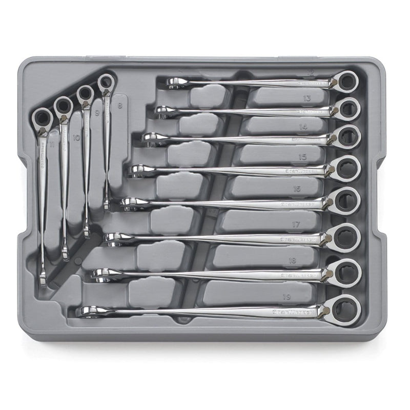 GearWrench 85388 12 Pc X-Beam Rev.Combo Ratch Wrentch Set Metric - Pelican Power Tool