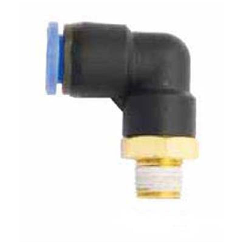 Milton Industries 2202-9 Swvl - "L"  Tube 3/8" Od - 1/4" Mnpt - Pelican Power Tool
