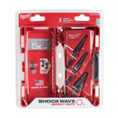 Milwaukee 3-Piece SHOCKWAVE Impact Duty #1, #2, #4 Step Bit Kit