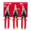 Milwaukee 48-22-4533 3-Piece Aviation Snips Left, Right, Straight Set - Pelican Power Tool