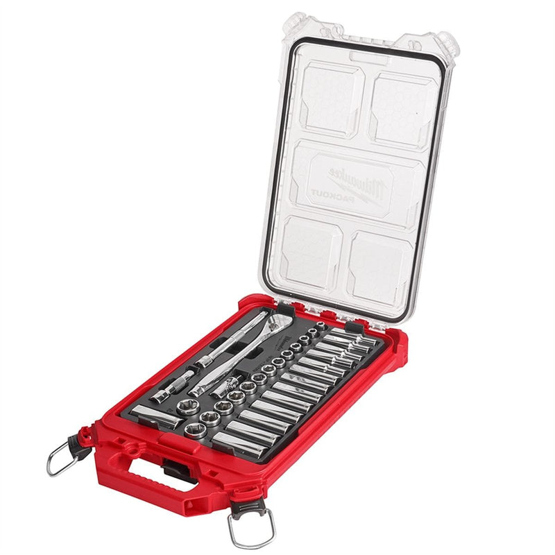 Milwaukee 48-22-9482 PACKOUT Tray for 3/8" Drive 32 Pc. Metric Ratchet and Socket Set - Pelican Power Tool