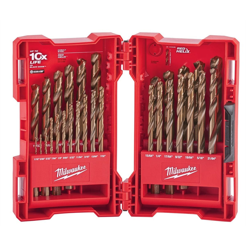 Milwaukee 48-89-2332 29-Piece Cobalt Red Helix Drill Bit Set - Pelican Power Tool