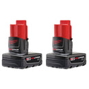 Milwaukee 48-11-2412 M12 REDLITHIUM XC 3.0-Amp Hour Battery 2-Pack - Pelican Power Tool