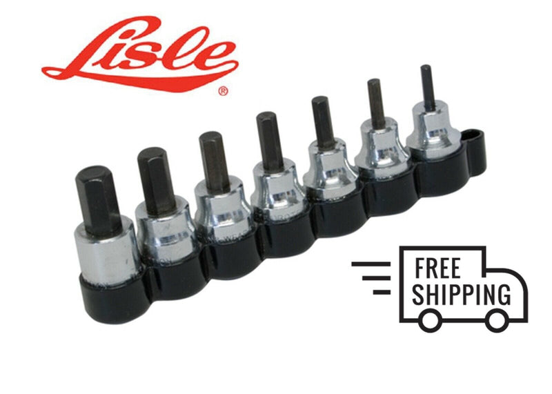 Lisle 13600 Socket Hex Bit Set 3/8In. Dr 7Pc Sae 1/8 To 3/8In - Pelican Power Tool