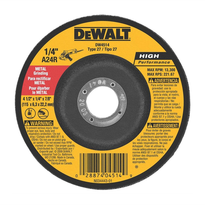 DeWalt DW4514 Whe Gri 4-1/2 - Pelican Power Tool