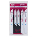 Milwaukee 49-22-1131 14-Pc Sawzall Ice Hardened Metal Cutting Blade Set - Pelican Power Tool