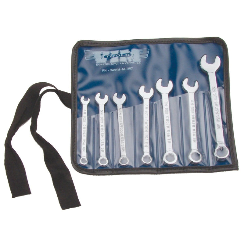 Vim Products CW01M 7-Pc Metric Combination Wrench Set - Pelican Power Tool