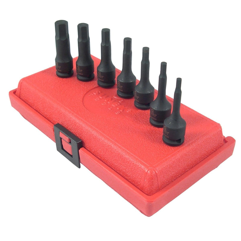 Sunex 3648 3/8" Dr. 7Pc Metric Impact Hex Driver Set - Pelican Power Tool