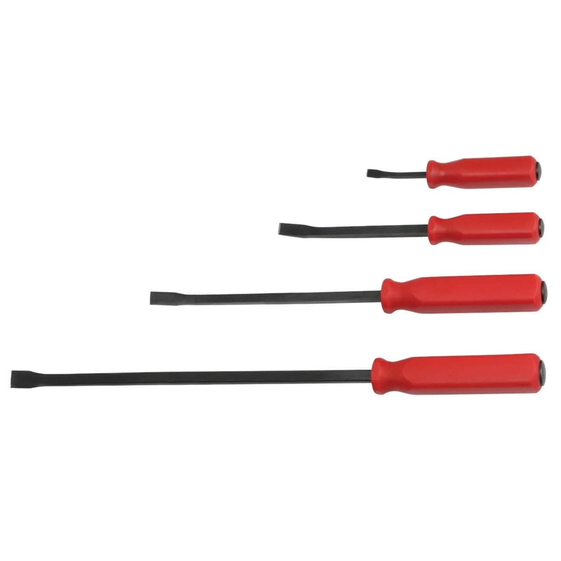 K Tool International HPR/4/ST 4 Pc Handled Pry Bar Set (8", 12", 18", 24") - Pelican Power Tool