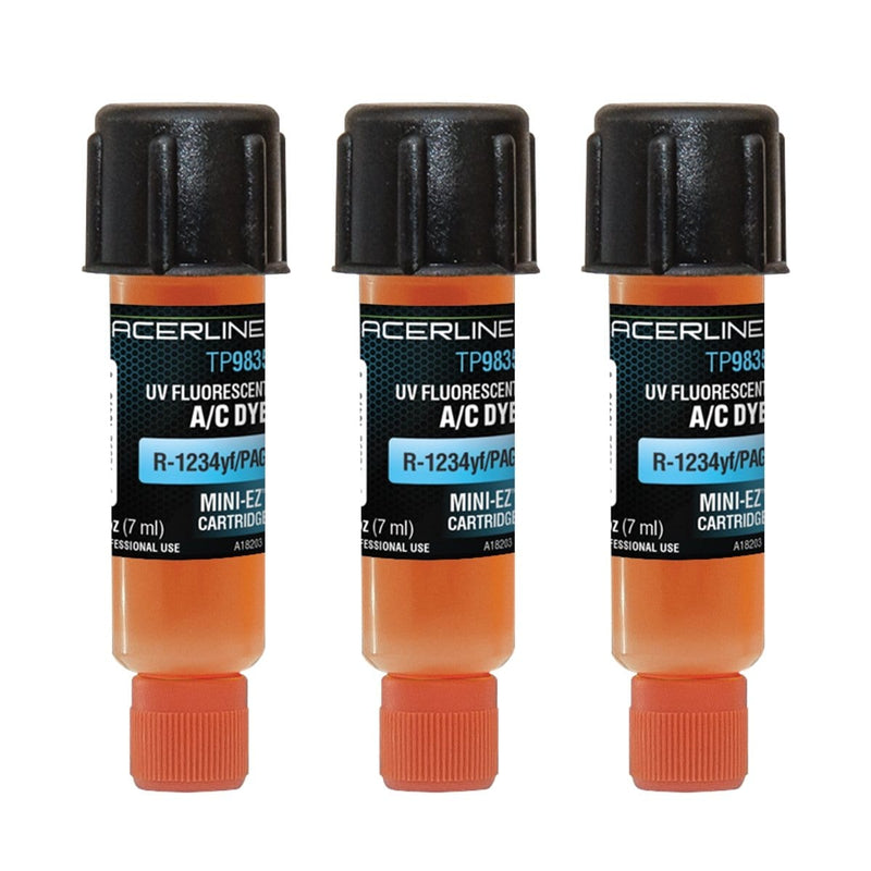 Tracer Products TP9835-P3 0.25 Oz Oem-Grade R-1234Yf/Pag Mini-Ez 3 Pack - Pelican Power Tool