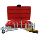 K Tool International KTI-26000 21-Pc 1/4" Dr 6-Pt Mm Chr Soc Set - Pelican Power Tool