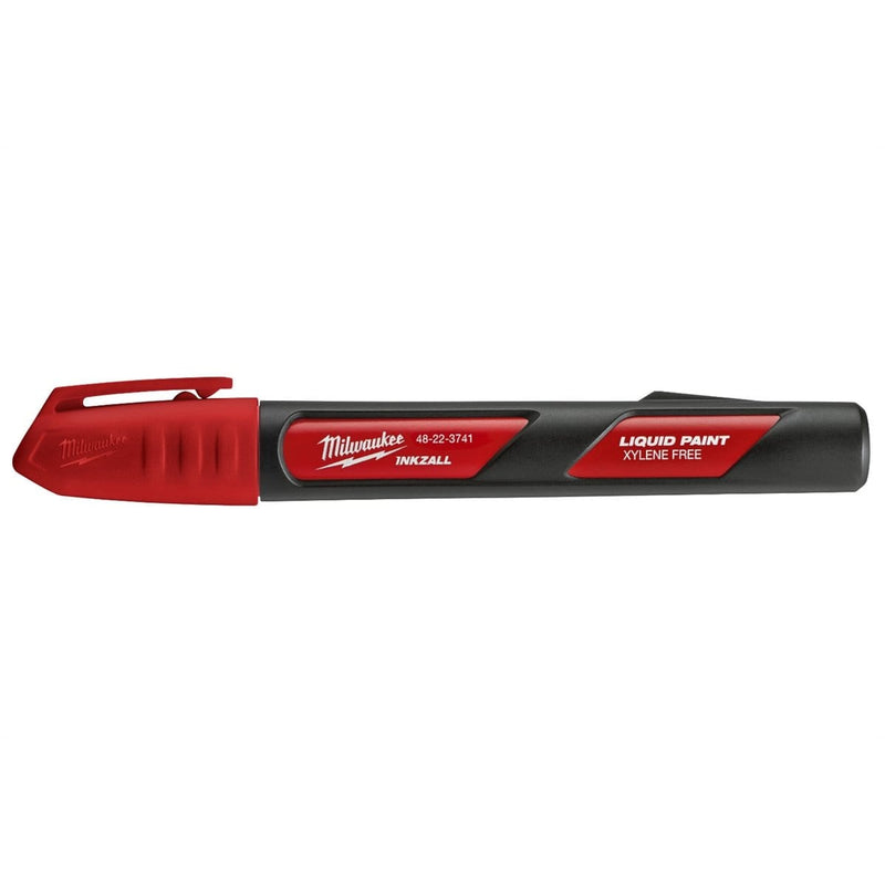 Milwaukee 48-22-3741 Inkzall Red Paint Marker (12-Pk) - Pelican Power Tool