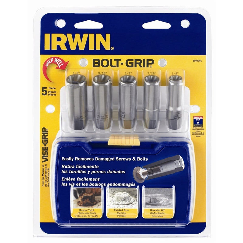 Hanson 3094001 5 Pc Deep Length Bolt Grip Set - Pelican Power Tool