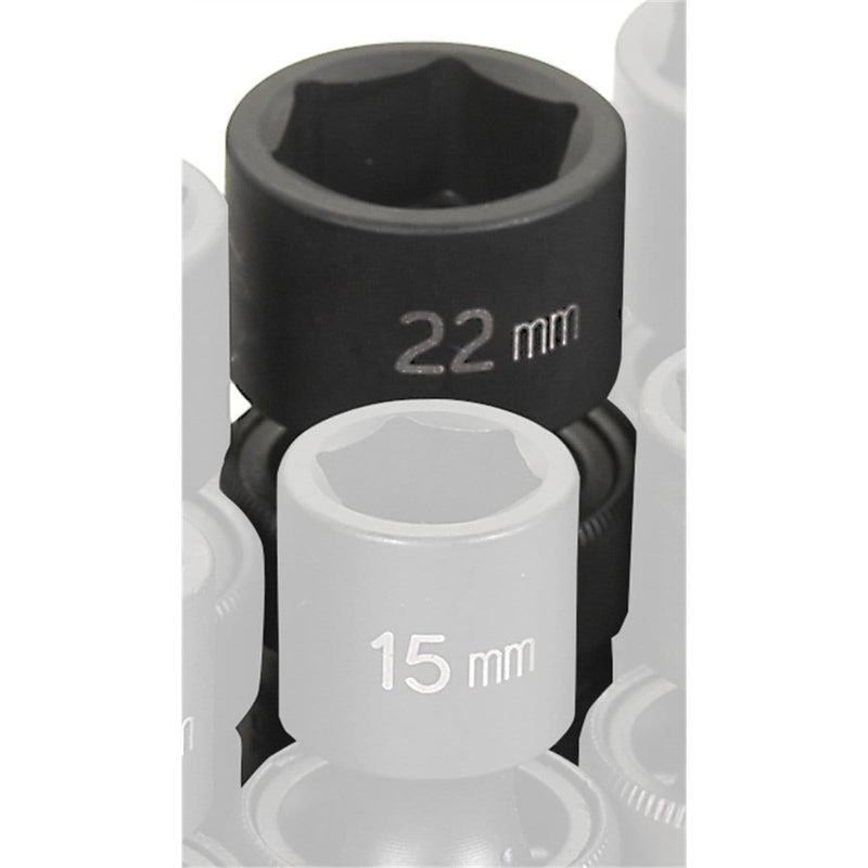 Grey Pneumatic 2022UM 1/2 in. Drive x 22mm Standard Universal - Pelican Power Tool
