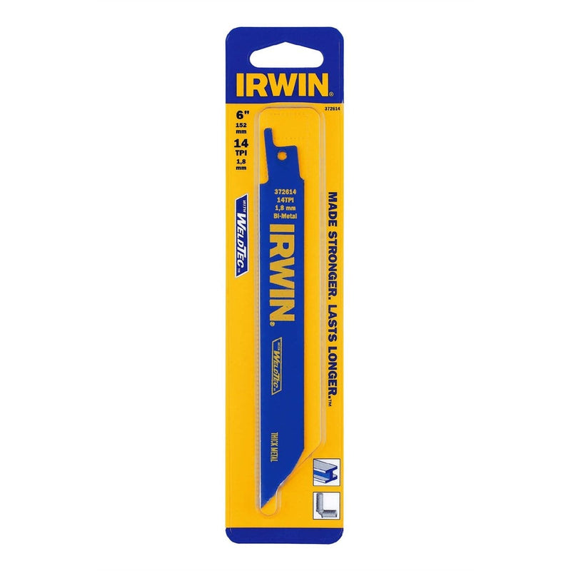Hanson 372614P5 Reciprocating Saw Blade, 6 In. Long, 14 Tpi, Bi-Me - Pelican Power Tool