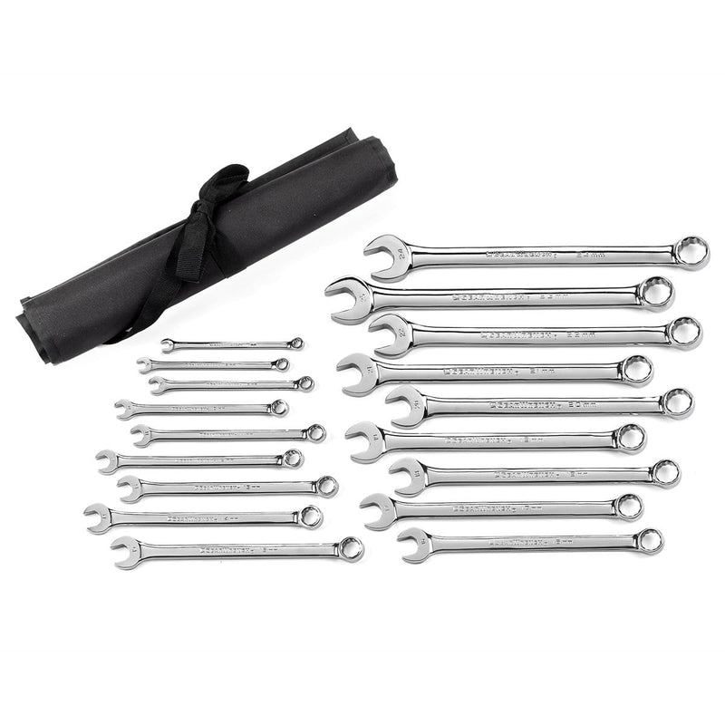 GearWrench 81920 18 Pc Comb Wrench Set Metric - Pouch - Pelican Power Tool