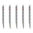 Milwaukee 48-00-1301 5-Pk Of Pruning Sawzall Recip Saw Blades 5 Tpi - Pelican Power Tool