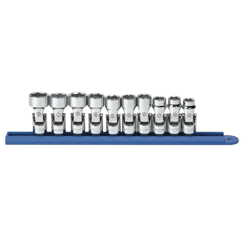 GearWrench 80565 10Pc 3/8" Drive 6Pt Flex Mm Socket Set - Pelican Power Tool