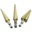 K Tool International KTI71233 Step Drill Bits 3-Piece Set - Pelican Power Tool