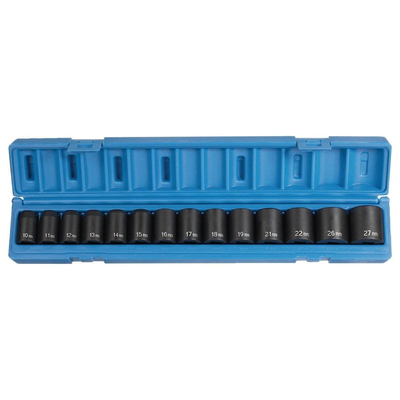 Grey Pneumatic 1412M 1/2" Drive 14-Piece Standard Metric Set - Pelican Power Tool