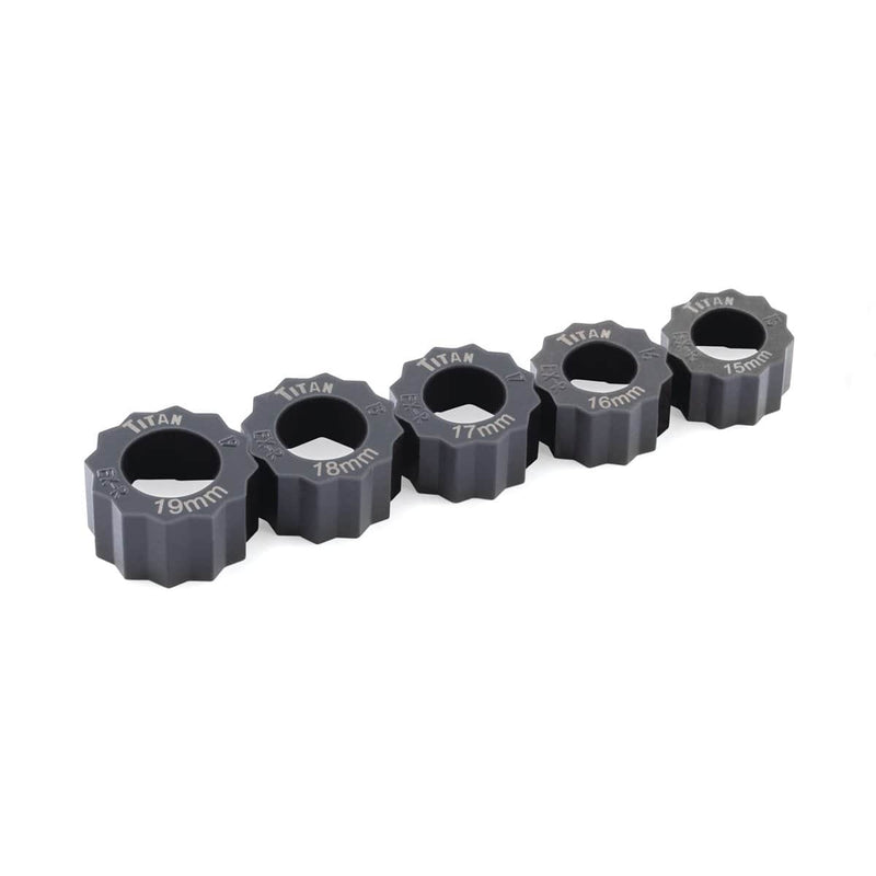 Titan 16058 5 Pc. Disposable Damaged Bolt Extractor Ring Set - Pelican Power Tool