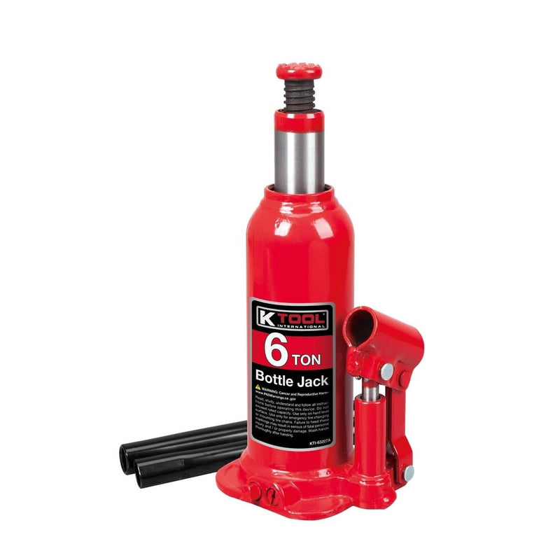 K Tool International TH90604 6 Ton Bottle Jack (Welded Type) - Pelican Power Tool