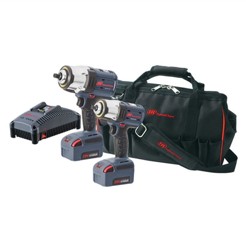 Ingersoll Rand IQV20-K201 Combo Kit - 3/8" & 1/2" 20V High Torque Impacts - Pelican Power Tool