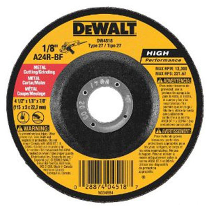 DeWalt DW4518 Blade 4 1/2"X1/8X7/8 Metal Fast Cut - Pelican Power Tool