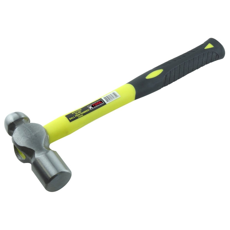 K Tool International KTI-71732 32 Oz. Ball Peen Hammer With Fiberglass Handle - Pelican Power Tool