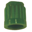 Milton Industries 438 Plastic Dome Cap, Green, Box 100 - Pelican Power Tool