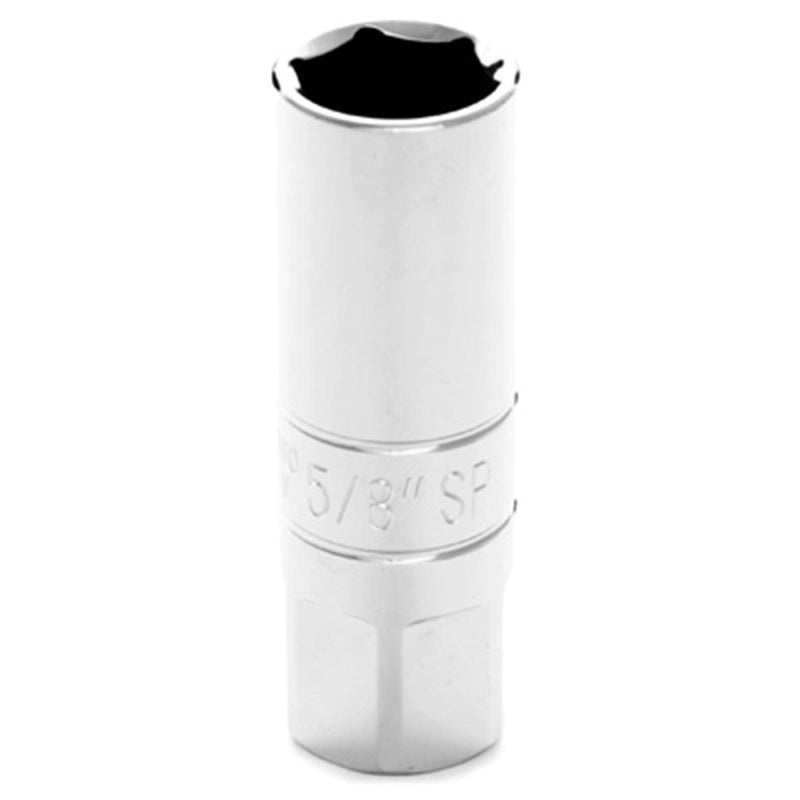 Wilmar Corp. / Performance Tool W32160 Chrome Spark Plug Socket, 1/2" Drive, 5/8", 6 Point, Deep - Pelican Power Tool