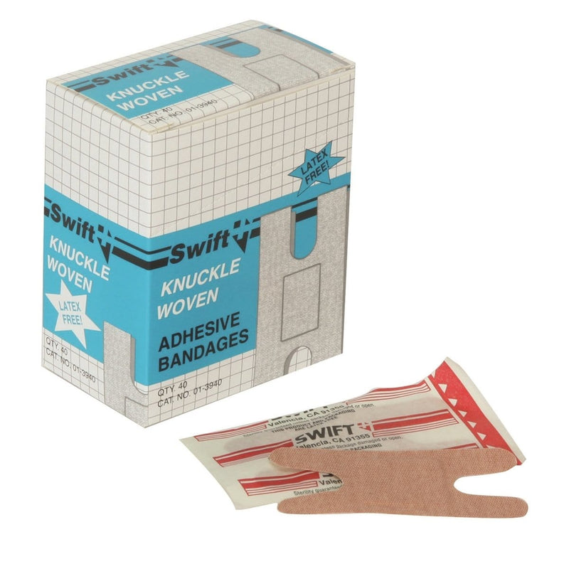 Uvex 013940-H5 First Aid Woven Knuckle Bandages (Box Of 40) - Pelican Power Tool