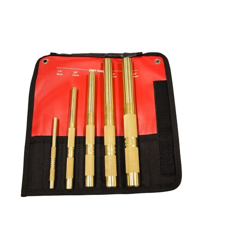 Mayhew 32040 5-Pc Pneu Pin Drift Punch Set - Pelican Power Tool