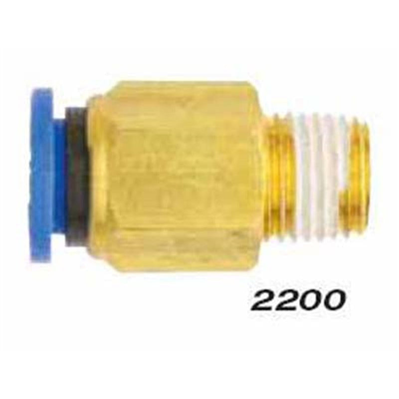 Milton Industries 2200-2 Straight - Tube 1/4" Od - 1/8" Mnpt - Pelican Power Tool