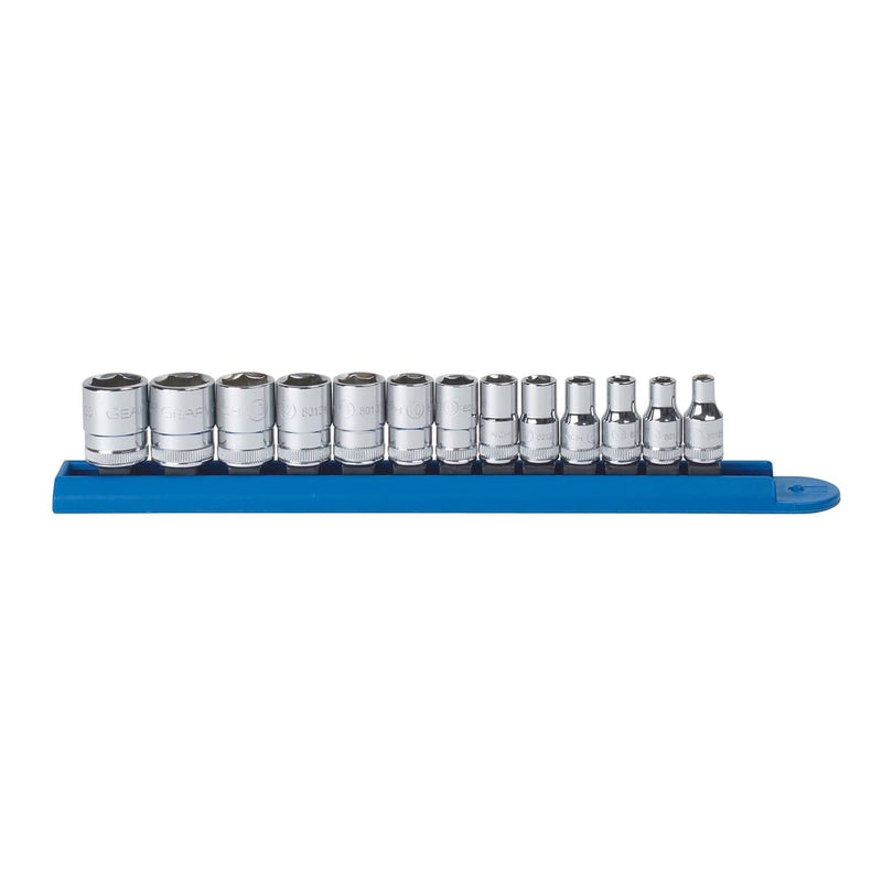 GearWrench 80302 13Pc 1/4" Drive 6Pt Metric Socket Set - Pelican Power Tool