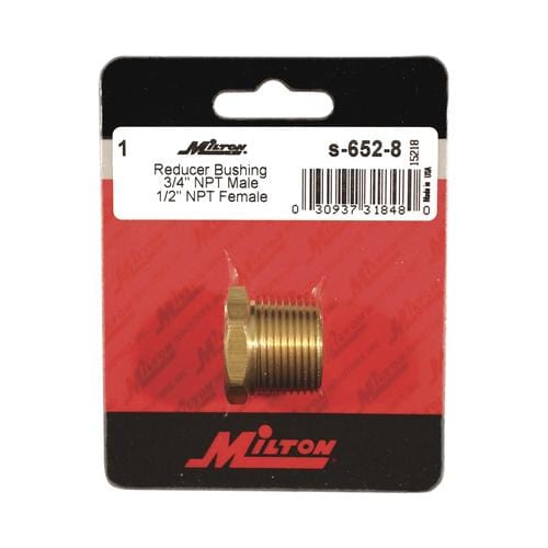 Milton Industries 652-8 3/4" X 1/2" - Brass Reducer Bushings - Pelican Power Tool