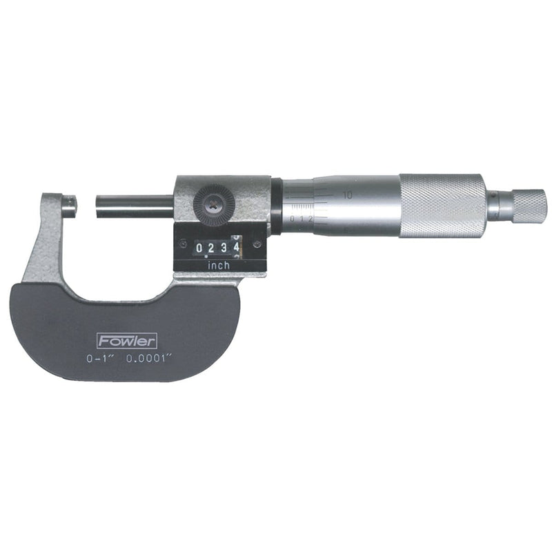 Fowler 72-224-001 0-1" Digit Counter Micrometer - Pelican Power Tool