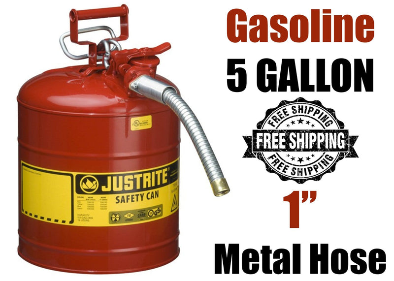 Justrite Mfg. Co. 7250130 5Gal Typeii Safety Can - Pelican Power Tool