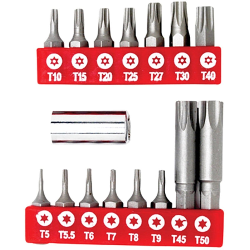 Wilmar Corp. / Performance Tool 1416 16 Pc Star Bit Set - Pelican Power Tool