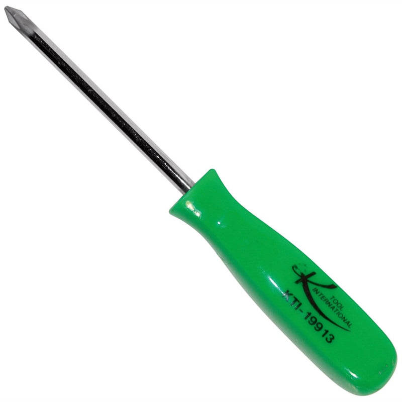 K Tool International KTI-19913 No. 1 X 3 In. Phillips Screwdriver Green Square Ha - Pelican Power Tool