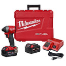 Milwaukee 2853-22 M18 Fuel 1/4" Hex Imp Driver (2) Batt Kit - Pelican Power Tool