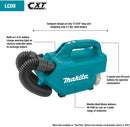 Makita LC09A1 12V max CXT 2.0 Ah Li-Ion Cordless Vacuum Kit - Pelican Power Tool