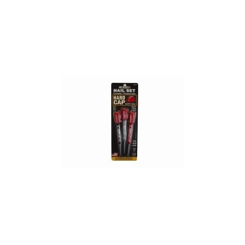 Mayhew 66475 3-Pc Hard Cap Nail Set - Pelican Power Tool