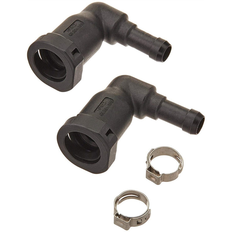 S.U.R. and R Auto Parts KP125 3/8"-3/8" 90 Degree Push Quick Connect (2) - Pelican Power Tool