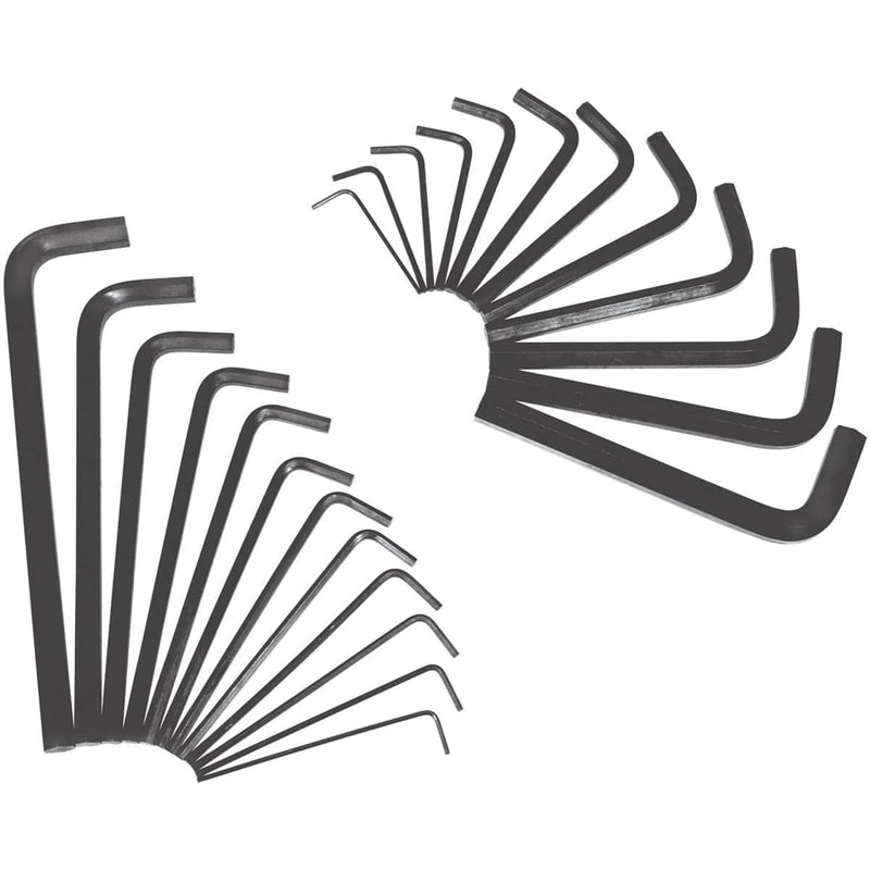 K Tool International KTI-71425 Hex Key Set 25 Pc. Sae & Metric In Roll Up Pouch - Pelican Power Tool