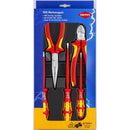 Knipex 00 20 13 5-Piece Insulated Set (2 Pliers 3 Wera Screwdrive - Pelican Power Tool