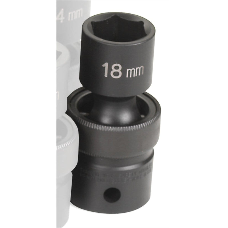 Grey Pneumatic 2018UM 1/2 in. Drive x 18mm Standard Universal - Pelican Power Tool