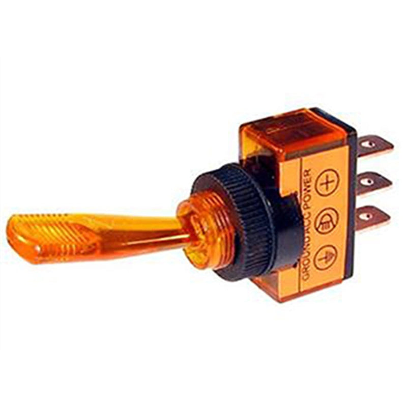 The Best Connection 2617J 20 Amp 12V Amber Toggle Switch - Pelican Power Tool